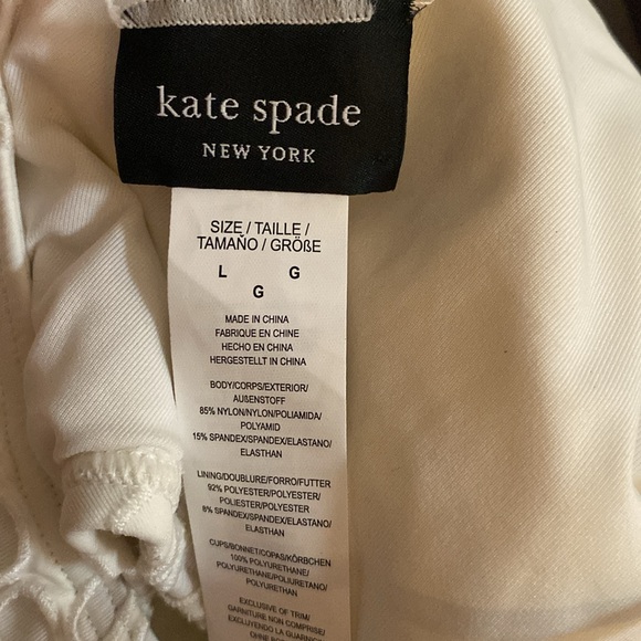 Kate Spade Women's Eyelet Tie Back One Piece Swimsuit size 10 - Picture 6 of 7